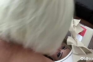 Horny milf Lacey Starr teases and fingers young 18+ lesbian, naked and blonde?