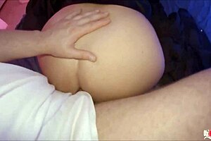 Fat wife rides for anal creampie