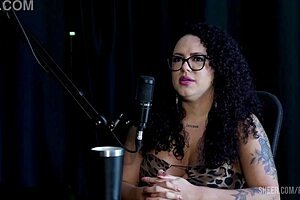 banged handcuffed teen in rough group facial