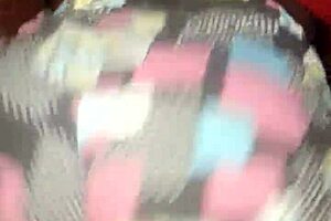 The girl was shaking her booty in different tempting ways