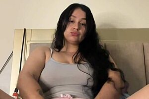 Sexy model spreads her ass for hardcore dildo fucking