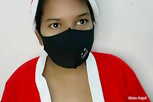 these mature pregnant women flaunting their big tits in christmas?