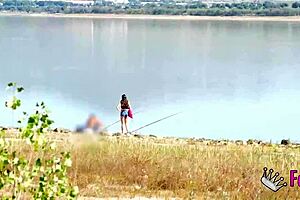 Briseida myers is so horny in the swamp, she wants to fuck now!