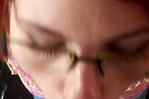 Lacey Cruz Strips Naked For Blowjob!