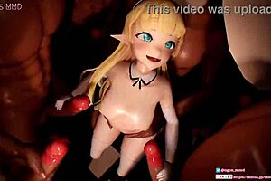 Foot Slave Kneels To Dangling Feet