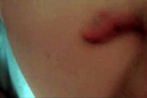 Homemade French scene in satin lingerie and heels