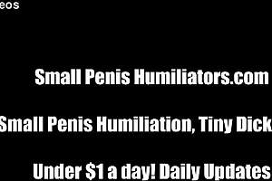 Your tiny dick makes me sick in this femdom domination