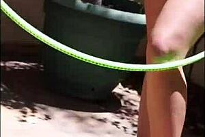 Liz Ashley's 1st Shoot With Me! Blonde Milf Strips With Bouncing Boobs!