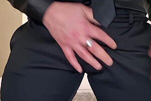 arrapato in dress cums dirty italian dialogue moans and pisses with huge cock 😏