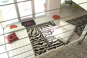 Adrianna Nicole takes double penetration in bathroom, oh man, so wild!