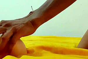 young man with a big carrot fucking his sex doll - my big cock