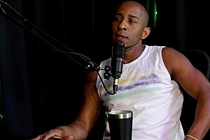 Ladyboy gives bareback and handjob