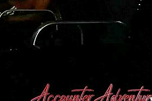 Latina accountant rides monster cock in sensual anal sex at night, moaning loudly in this public adventure.