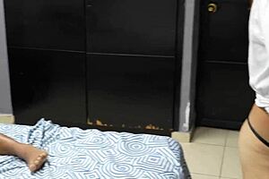 i surprised my stepsisters husband with an erotic dance, part 1, featuring my curvy body and homemade moves