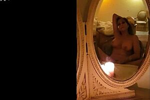 masturbating in vintage mirrors