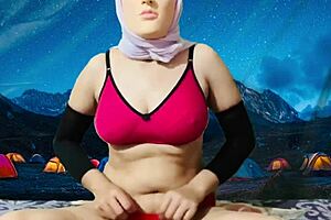 who wants to join the nude camping challenge with natural tits on display