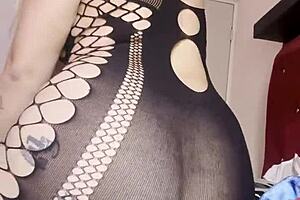 Blonde Latina Masturbates Wet Pussy In Front Of Window While Neighbor Watches