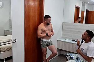 Yo, check the backstage chaos with Thai Kalifa getting slammed by multiple guys!