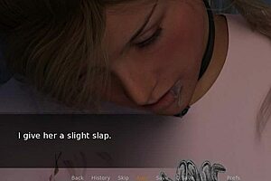 Family plays bound game together