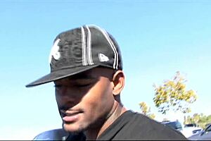 india summer found on interracial cougar hunt. she sucks big cock in heels.