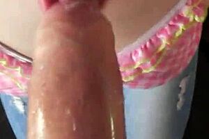 Lacey Cruz Strips Naked For Blowjob!