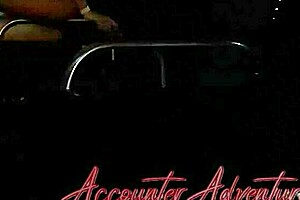 Latina accountant rides monster cock in sensual anal sex at night, moaning loudly in this public adventure.