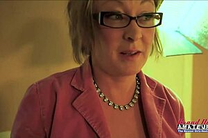 Horny Blonde Milf Primrose Sucks and Swallows Cum 😜