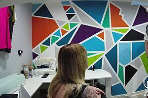 i roleplay as a shoplifting slut with lola eastking, dirty talking about my big tits