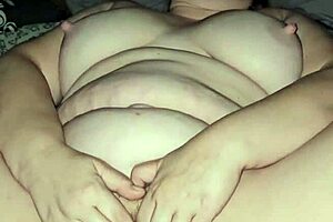 Milf plays with her soft and cums