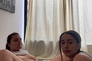 lesbian sex we found our neighbors phone and left him a surprise