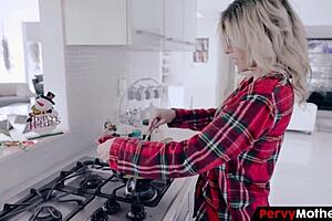 pervymother - unruly stepson devours his refined mothers pussy during the holiday