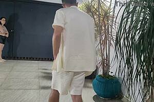 Risky Garage Sex With My Neighbor While Husband Showers Upstairs