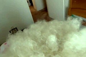 homemade ebony blonde gets bent over in doggystyle in the bedroom.