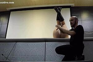 pamela and jesus teach female caresses and cunnilingus lesson