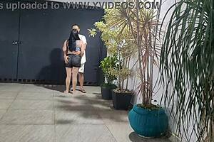 Risky Garage Sex With My Neighbor While Husband Showers Upstairs