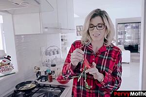 pervymother - unruly stepson devours his refined mothers pussy during the holiday