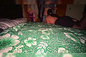 Did this divorced milf mistake the light for a lamp during homemade sex?