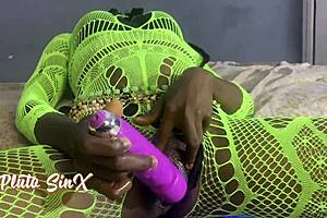 vera knows how to handle both my dick and her toy, licking ass in lingerie.