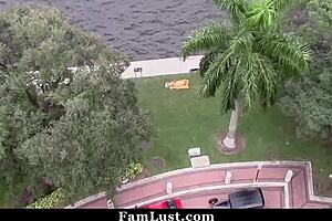 Spying On Step-Sister Outdoors