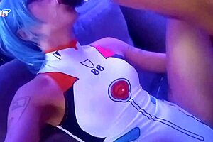 Rei Ayanami Cosplay Blowjob And Cum In Bodysuit!