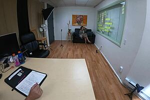 Nataly dewalt gags on cock in casting interview