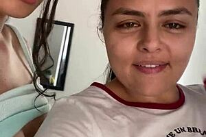 lesbian sex we found our neighbors phone and left him a surprise