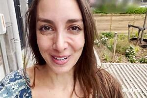 Ana Feels Excited Flashing and Fingering Herself Nude in Public for Ersties