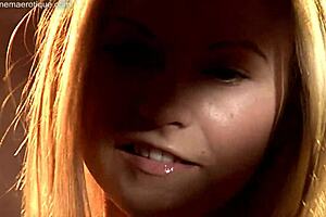 At the party, skinny lesbian babes engage in pornstar action