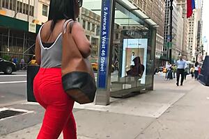 Beautiful ebony ass hidden in candid shots