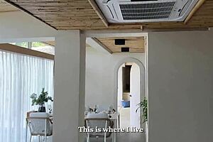 College girl visits classmate's house and offers herself for intimate encounter