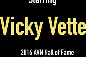 Vicky Vette says, 'Boss, watch me masturbate and spread my big pussy.'