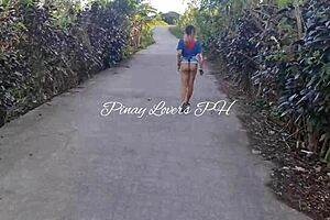 Pinay Asian Teen 18+ Fucks in Public Near the Road