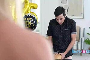 stepsis caught me fucking her shaved pussy with big ass