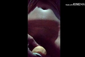 Woman enjoys solo time at home